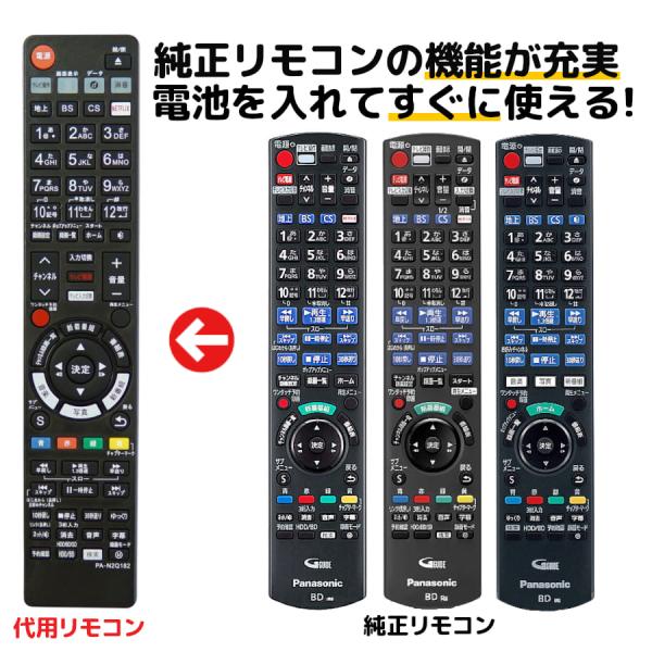 Panasonic ブルーレイ リモコン N20BYB000013 01.jpg