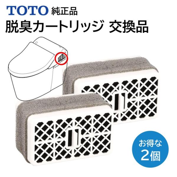 ・お得な２個セット・TOTO 消臭カートリッジの純正品です。・商品型番：TCA83-8R (TCA83-8)・説明書が同封です。発送方法送料無料。ヤマト運輸で発送となります。追跡番号も付きますのでご安心ください。対応 製品名ウォシュレットK...