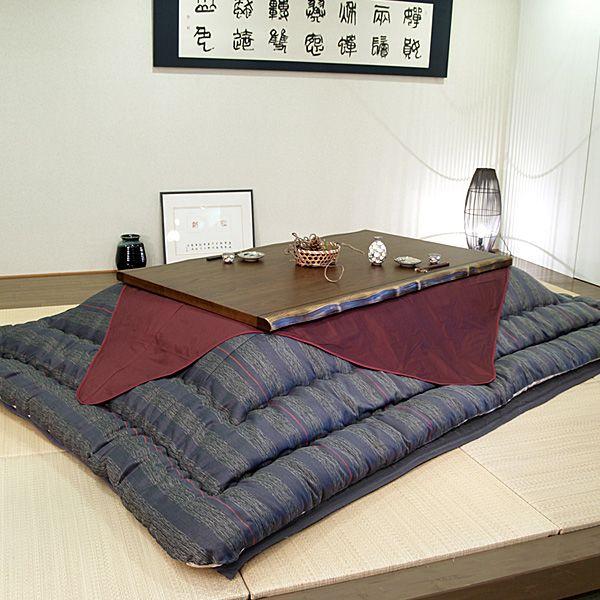 高級こたつ布団 敷ふとんセット 藍染 135cm〜150cm用 KF-382#50 : 大川