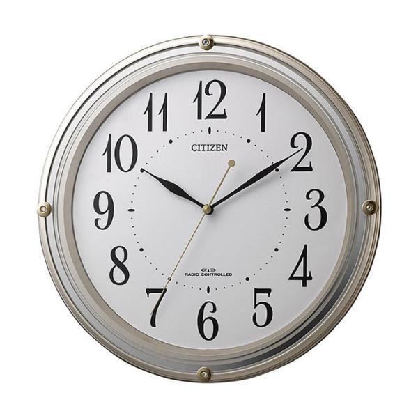 リズム 電波掛け時計 連続秒針 スタンダード 8MY516-018 取り寄せ品