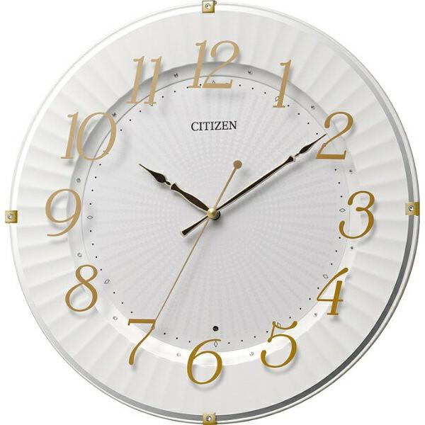 シチズン CITIZEN 電波掛け時計 ゴールドメタリック 8MY537-018 