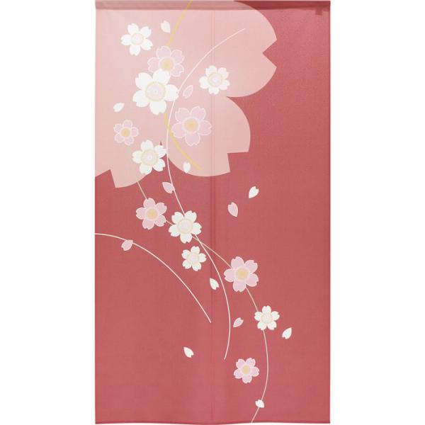 のれん 線桜 日本製 和柄 和風 春 85X150cm 95121 コスモ 目隠し のれん 線桜 日本製 和柄 和風 春 85X150cm 95121 コスモ 目隠し