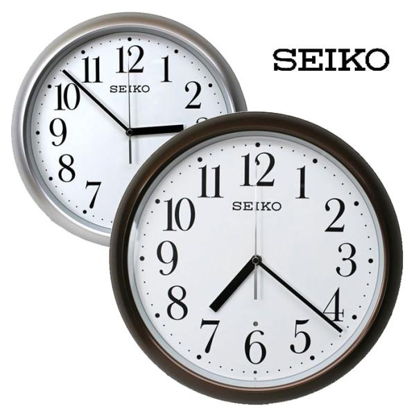 SEIKO セイコー 電波掛け時計 スタンダード 茶 KX218B/シルバー