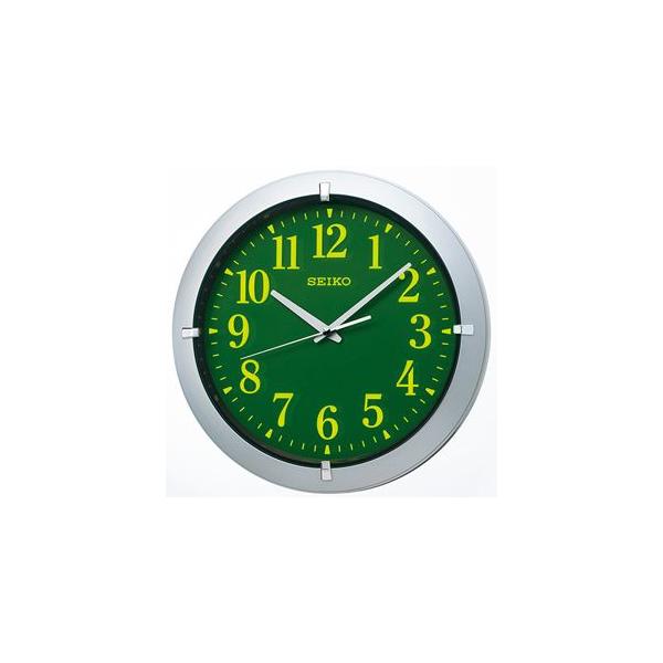 SEIKO（セイコー） 掛け時計 集光樹脂文字板 銀色メタリック KX618S