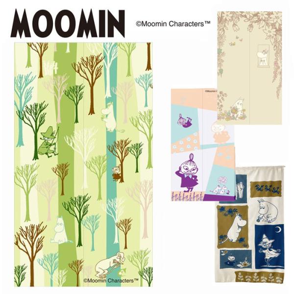 ムーミン MOOMIN のれん 85x150cm MOM-601 KUKKA 、MOM-602 TUULI、MOM-603 ムーミンと仲間たち、MOM-604 リトルミイ　日本製 北欧