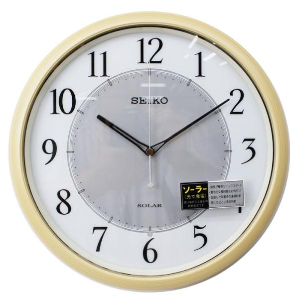 SEIKO 電波時計 ソーラー 掛け時計 SF502B