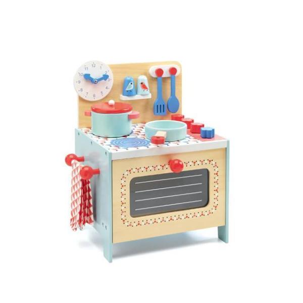 ままごと キッチン おままごと 木製 コンパクト ミニ 卓上 小さめ 料理 調理器具 木のおもちゃ ブルークッカー