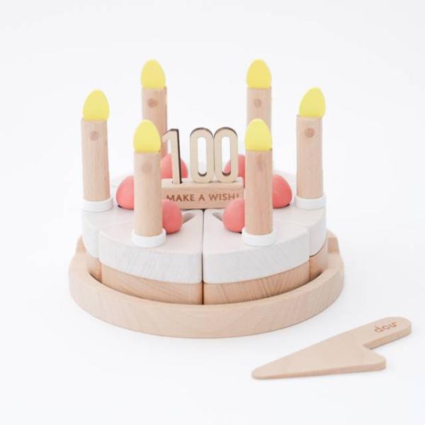 ケーキ 木のおもちゃ ケーキ屋さん ごっこ遊び おままごと セット make-a-wish 3歳 4歳 5歳 誕生日 プレゼント クリスマスプレゼント