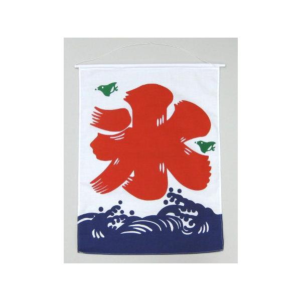 夏の季節にかき氷屋さんの軒先などに吊るされる氷の吊り旗です。■大きさ : 40cmX53cm■上部にパイプ・ひも付き■材質 : 金巾木綿　