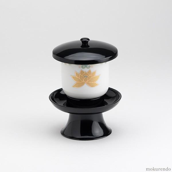 仏具 茶湯器(大) PC茶台・湯呑セット 金彩蓮 : 仏具の木蓮堂 - 通販
