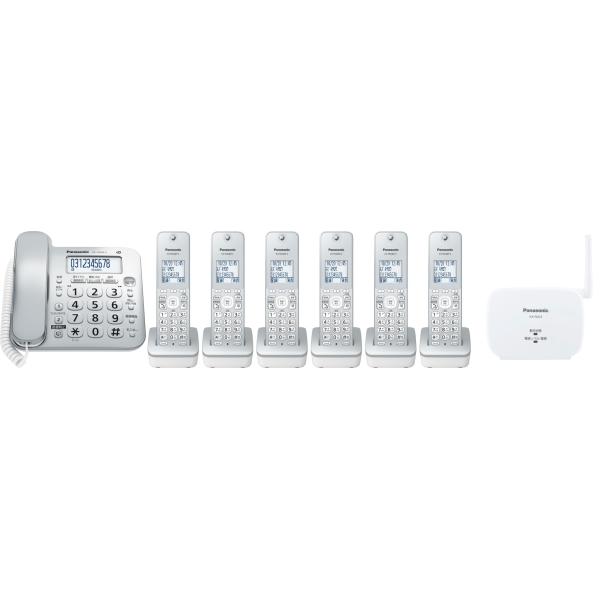 子機6台対応で広範囲使えるコードレス電話機VE-GD28セット