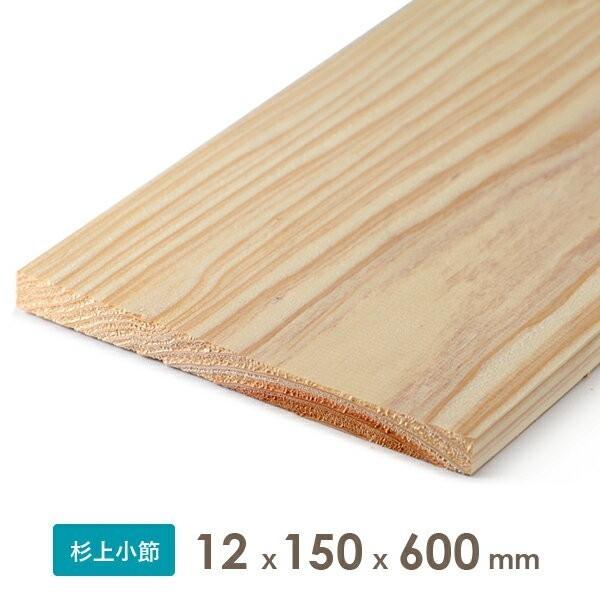 杉乾燥板材 木材 (仕上げ材) 12x150x600　厚みx幅x長さ(ミリ) 約0.41kg
