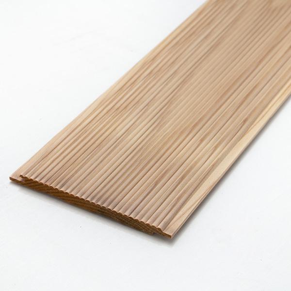 杉　本実リブ加工板　約10ｘ130ｘ995mm 壁 杉 無塗装 腰壁 内装