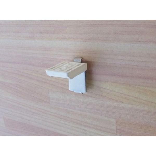 【単品】棚柱用棚受け(白カバー付き) LS-744HR メーカー：サヌキ