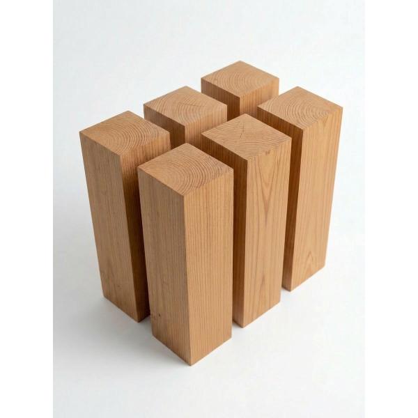 米松ブロック 立方体 90mm×90mm×200mm 6個セット 厚み×幅×長さ
