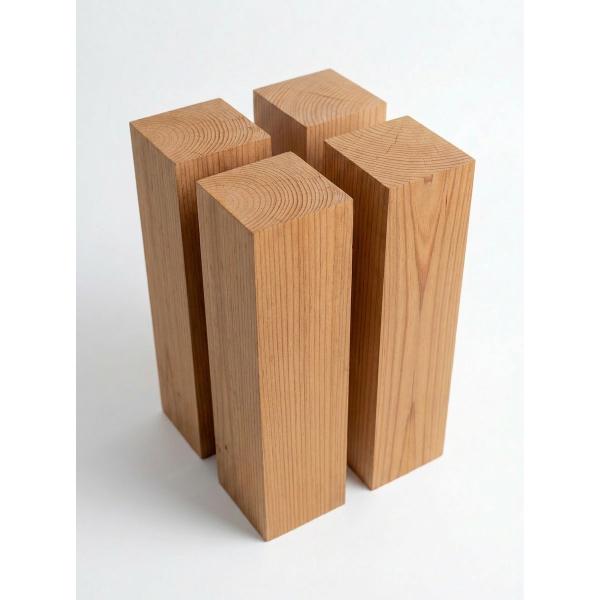 米松ブロック 立方体 90mm×90mm×300mm 4個セット 厚み×幅×長さ