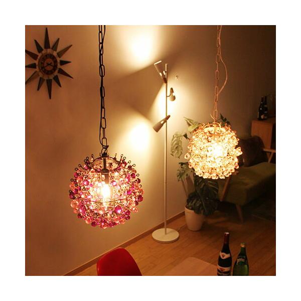 ペンダントライト プチシャンデリア 1灯 ベリーベリー 天井 照明器具 アンティーク 和風 和室 北欧 Portal