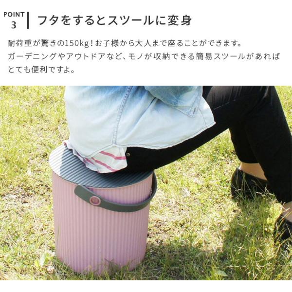 バケツ オムニウッティ Omnioutil 日本製 10l 日本 ゴミ箱 分別 収納ボックス かご ランドリーバスケット 野外 フタ付き