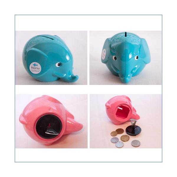貯金箱 エレファントバンク Sサイズ ゾウ キャラクター タイムセール 500円玉 フィンランド おもしろ雑貨 北欧雑貨 カラフル テイスト