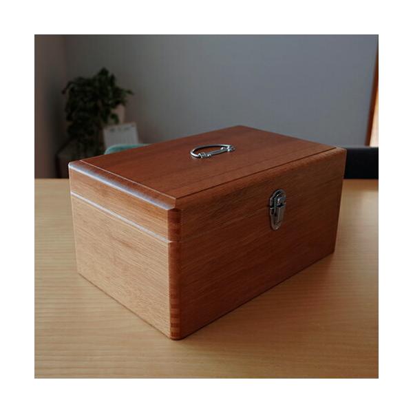 救急箱 Lサイズ 薬箱 木箱 収納ボックス 収納 アンティーク ふた付