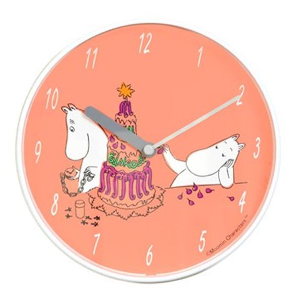 ムーミンを持つパパとママ 掛時計 壁掛け時計 北欧 おしゃれ ムーミンパパ かわいい a W新作送料無料 雑貨 キャラクター ムーミンママ グッズ