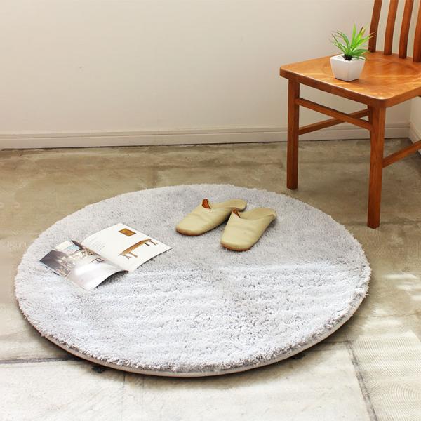 1年保証 すべり止め センターラグ おしゃれ 丸 カーペット ラグ