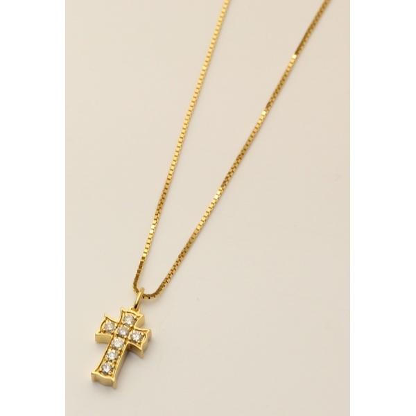 【IVXLCDM】【アイブイエックスエルシーディーエム】IVX-P940 VII CROSS PENDANT [GD/Dia] 【公式通販】【ネックレス】