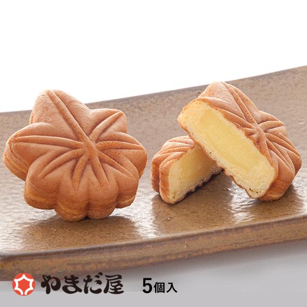 やまだ屋オリジナルのカスタードクリームとカステラ生地のまろやかな風味をお楽しみ下さい。もみじ饅頭 もみじまんじゅう やまだ屋 広島 土産 カスタード クリーム