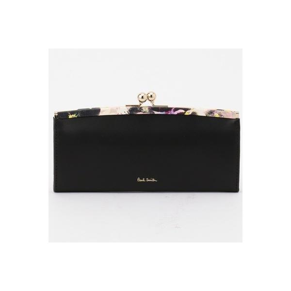 ヘイジーパンジートリム ブラック ポールスミス 財布 Paul 長財布 財布 36 W365 990 Grand がま口 Smith 社会人 ブラック Lounge