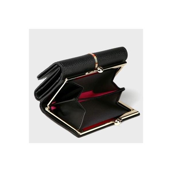 インセットクロスオーバーストライプ ラッピング無料 W654 990 Grand 折財布 折財布 ブラック Lounge ファッション ポールスミス 財布 二つ折り Paul Smith
