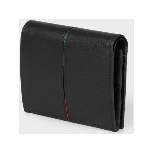 ポールスミス 財布 Grand レディース 折財布 センターストライプ 2つ折り財布 2つ折り財布 ブラック Paul Smith 財布 Ps Grand Lounge