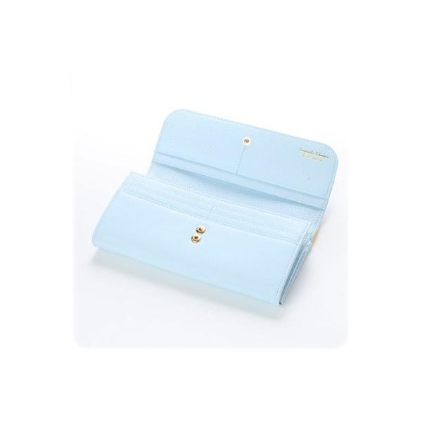 クロスバイカラーシリーズ ライトブルー Lounge Samanthathavasapetitchoice サマンサタバサ 財布 ファッション小物 かぶせ長財布 ファッション ラッピング無料 ラッピング無料 Sa1720dw47093 Grand 最初の