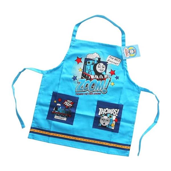 01320-16/サロンジェ/【TOMAS/機関車トーマス】子供エプロン110cm