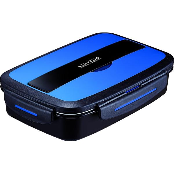 アスベル お弁当箱1段880mL ランタスDB TLB-880 バッグ付き メタリックブルー 3652