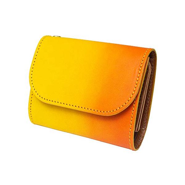 コトカル] お札が折れない ミニ財布 本革 おしゃれ ぼかし染め