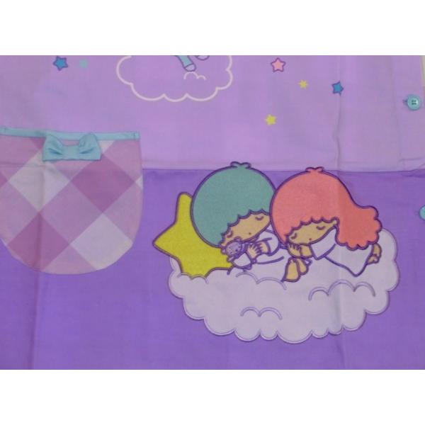 おしゃれキャラクターエプロンおねむエプロンリトルツインスターズキキララアップリケパープル 幼稚園 保育士 Buyee Buyee 日本の通販商品 オークションの代理入札 代理購入