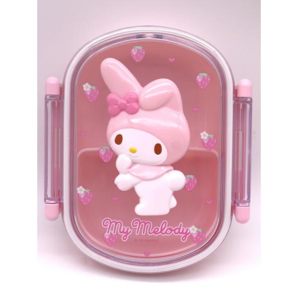 マイメロディ 1段ランチボックス レリーフ 360ml いちご 弁当箱 マイメロディ 1段ランチボックス レリーフ 360ml いちご 弁当箱