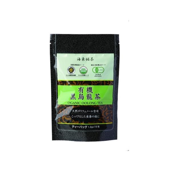 天然ポリフェノール含有　こってりした食事の後に海東ブラザースの有機黒烏龍茶は、BCS(ヨーロッパ有機認証機関)、USDA(アメリカ農務省)、有機JAS(日本農林水産省)の有機認証を受けた畑の茶葉を使用しています。旬にこだわった手摘み一番のみ...