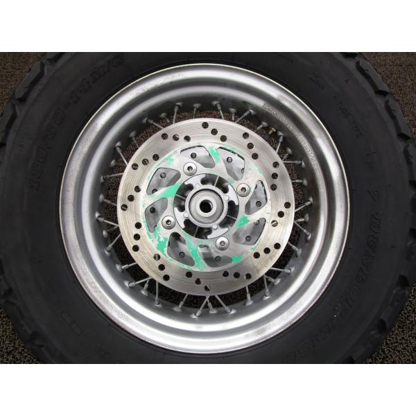 バンバン200 フロントホイール ディスク 太足 □B7187！アクスル