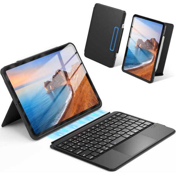 【最新型】Omikamo iPad A16 第11世代/10世代 標準JIS日本語配列 キーボードケース 480g超軽量 Air 11インチキーボード