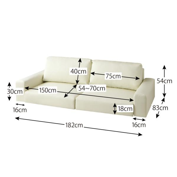 Lex 3p 北欧家具montana 無印良品 ロータイプ 三人掛け 3人掛け ソファ ローソファー 家具 インテリア ソファー 3p ワイド肘 ソファ おしゃれ フロアソファ