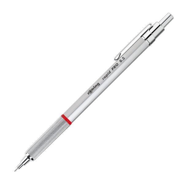 ロットリング(Rotring) シャープペンシル ラピッドプロ 0.5mm シルバー 1904-255 [日本正規品]
