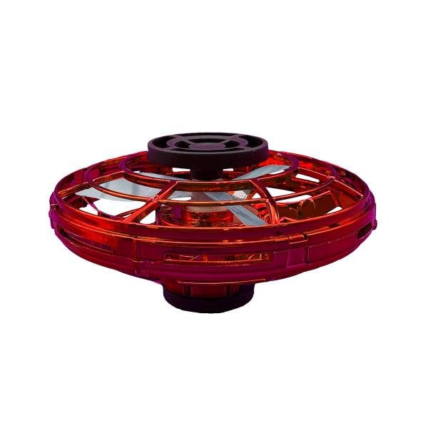 TKSK フライングスピニングUFO(赤) ブーメラン ハンドスピナー 独楽 充電池使用 6歳から TK-160