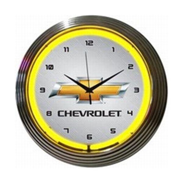 chevrolet レトロ ネオンクロック壁掛時計 : monbic.jpYahoo