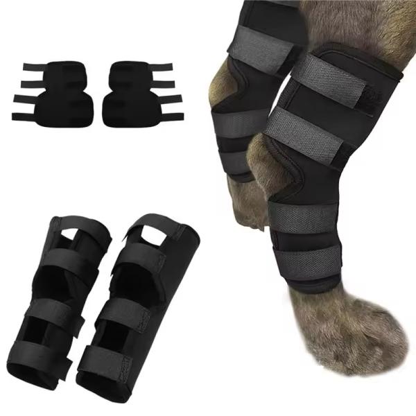 犬用 膝パッドサポートブレース　脚ホック関節ラップ 負傷回復 プロテクター