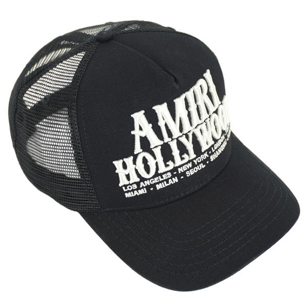 AMIRI（アミリ） HOLLYWOOD TRUCKER HAT/刺繍 ロゴ キャップ