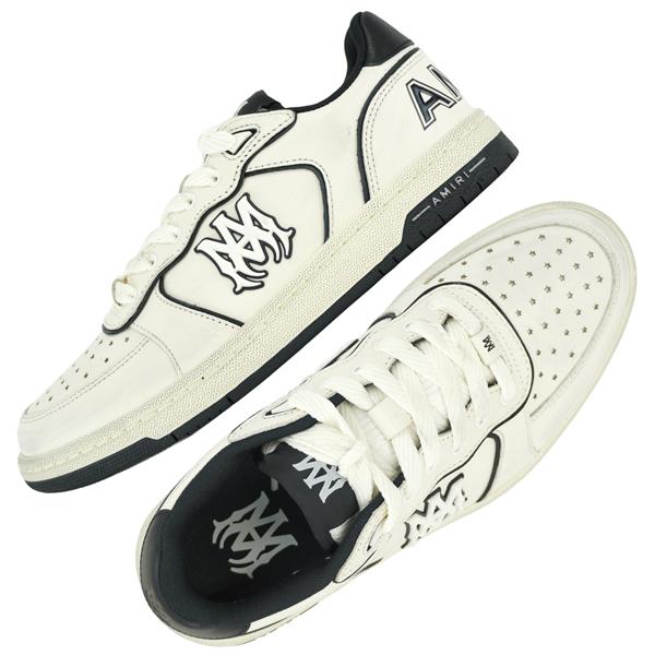 AMIRI（アミリ） NEWPORT/ヴィンテージ加工 ロゴ レザースニーカー
