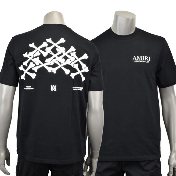 AMIRI アミリ BONES STACKED TEE/ボーンプリント ロゴ Tシャツ