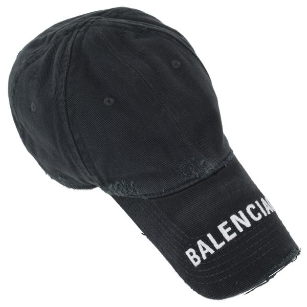 BALENCIAGA バレンシアガ HAT LOGO VISOR CAP/ヴィンテージ加工 BALENCIAGA バレンシアガ HAT LOGO VISOR CAP/ヴィンテージ加工