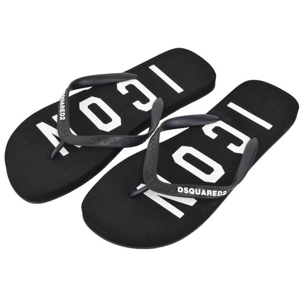 DSQUARED2 ディースクエアード 【訳アリ大特価】ICON FLIP FLOPS 